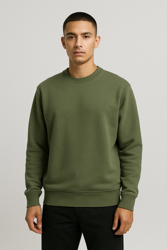 Signature Sweatshirt – Olive Green